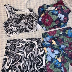 Two women’s matching workout sets